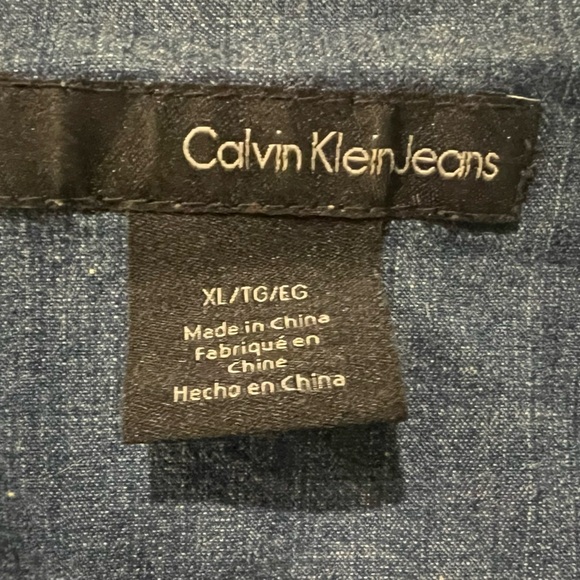 BIG SALE(3 for $50)- Calvin Klein Blue Denim Dress - Picture 5 of 8